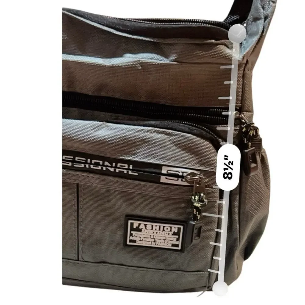 Professional SLR Camera Sling Bag / Travel / Crossbody Pack – Gray – New